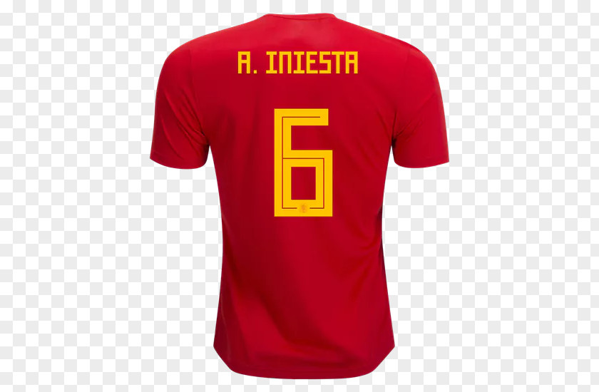T-shirt 2018 World Cup Spain National Football Team 2010 FIFA Soccer Jersey PNG