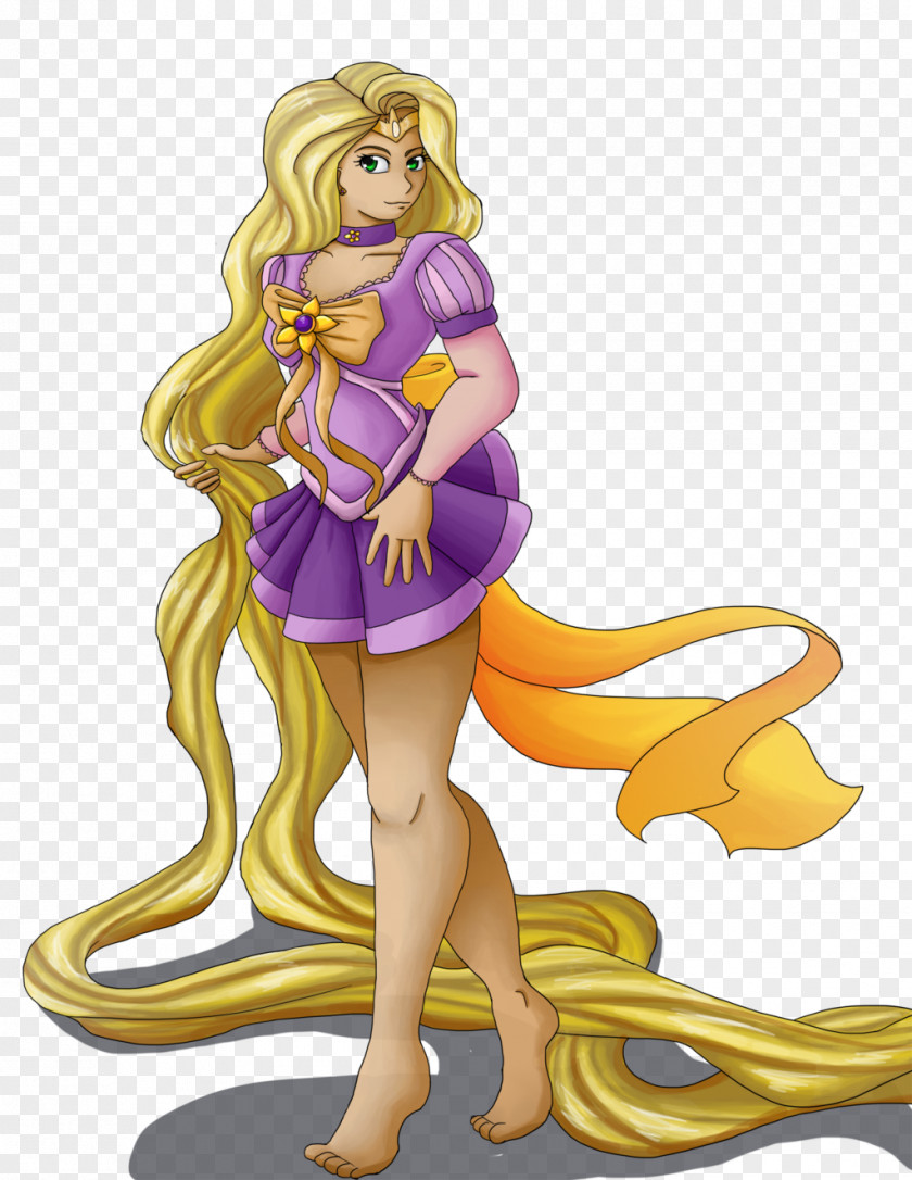 Watercolor Sailor Rapunzel Senshi Tangled Marge Simpson PNG