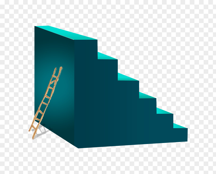 Blue Ladder And Stairs Resource PNG