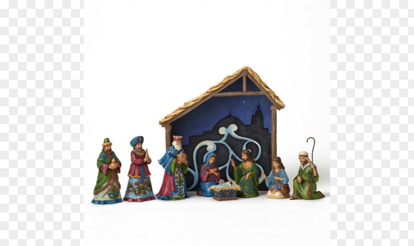 Christmas Nativity Scene Figurine Ornament Manger PNG