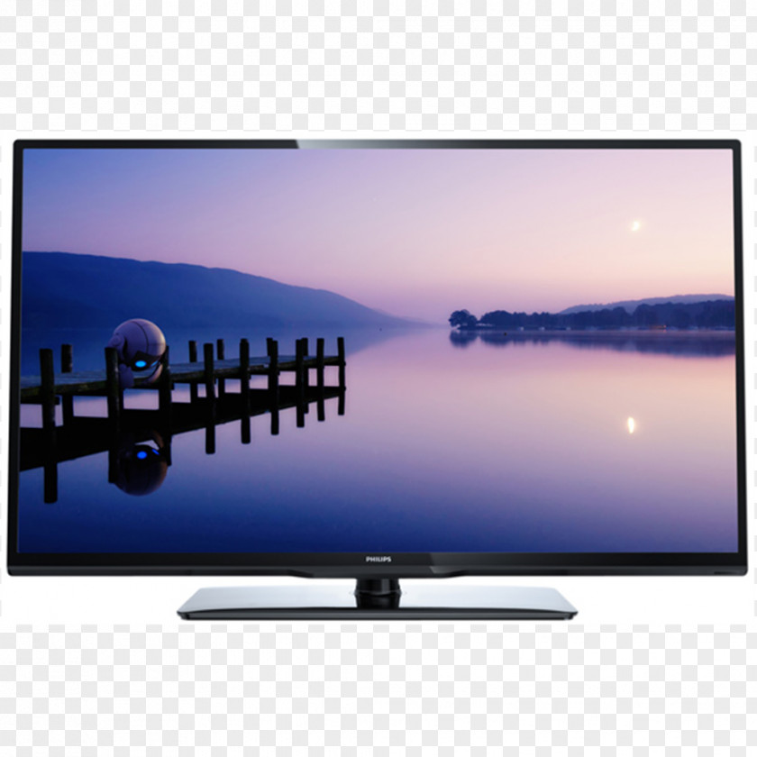 Tv LED-backlit LCD High-definition Television Philips 1080p PNG