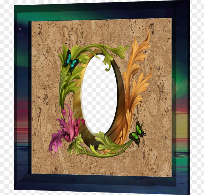 Corcho Picture Frames Flower PNG