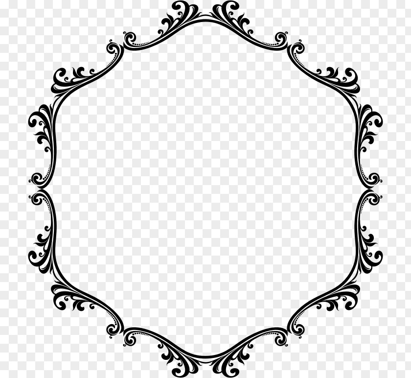 Flourish Frame Ornament Clip Art PNG