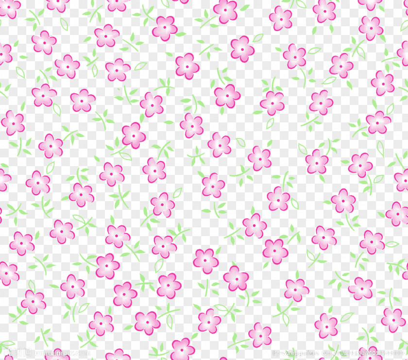 Free To Pull The Small Floral Pattern Pink Flower Purple PNG