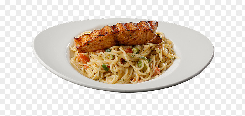 Grilled Salmon Spaghetti Alla Puttanesca Aglio E Olio Taglierini Chinese Noodles PNG