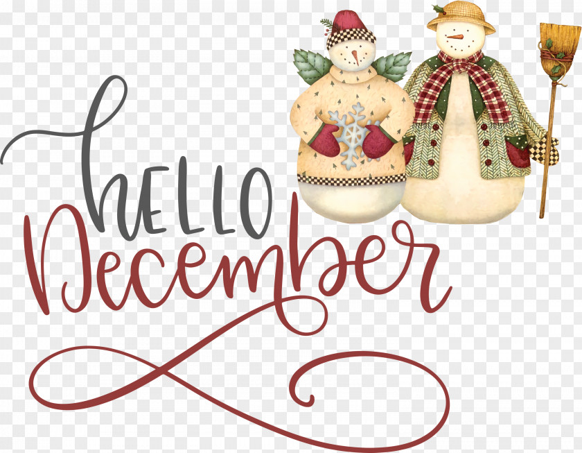 Hello December Winter PNG