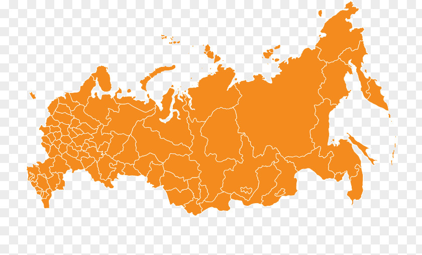 Russia Vector Map City PNG
