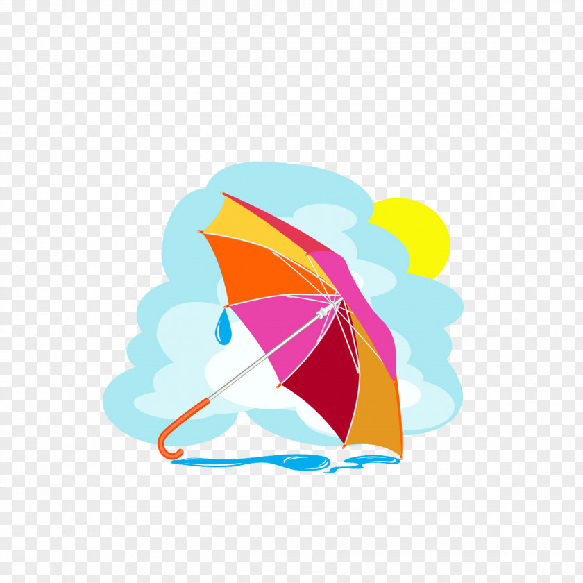 Color Cartoon Umbrella Drawing Royalty-free PNG