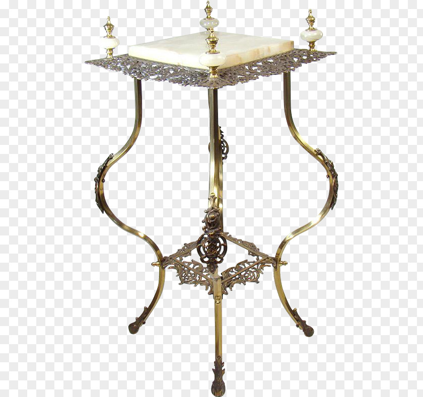 Lamp Stand Table Iron Fern Light Metal PNG