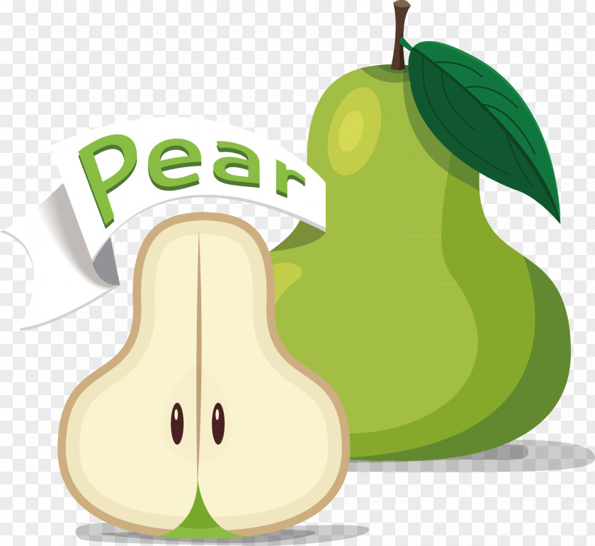 Pear Pyrus Nivalis Fruit Cartoon PNG