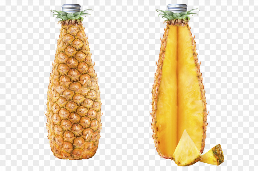 Pineapple Drink Bottle Beer PNG