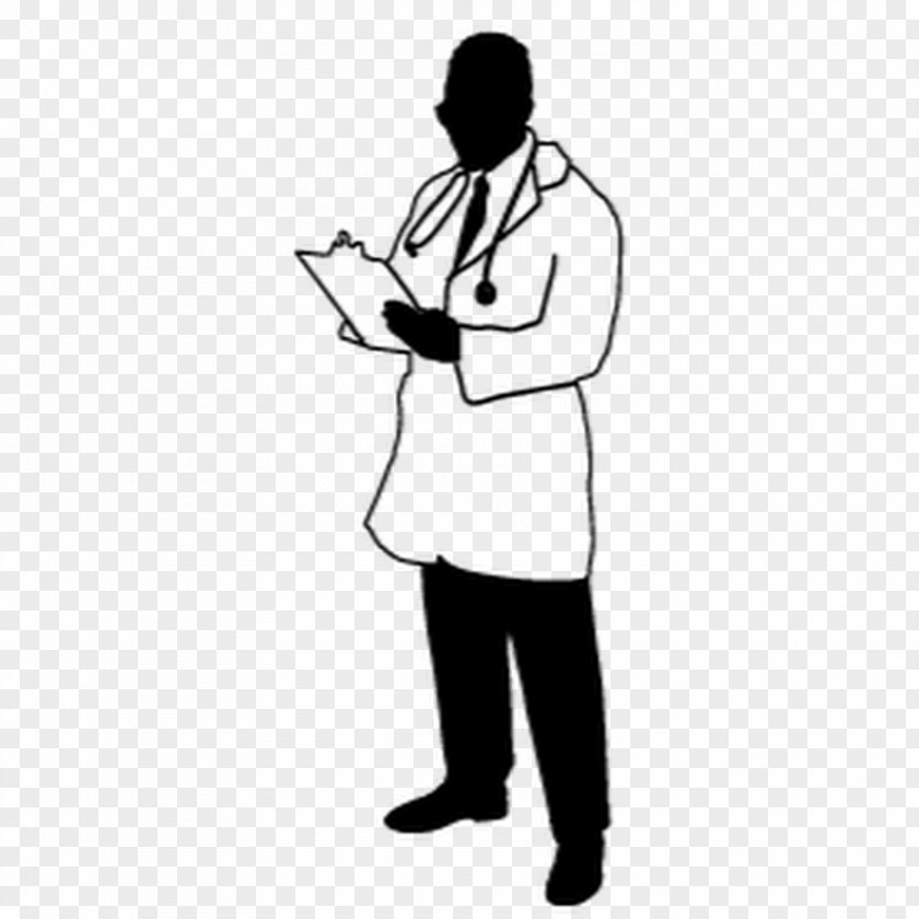 Uniform Line Art Patient Cartoon PNG