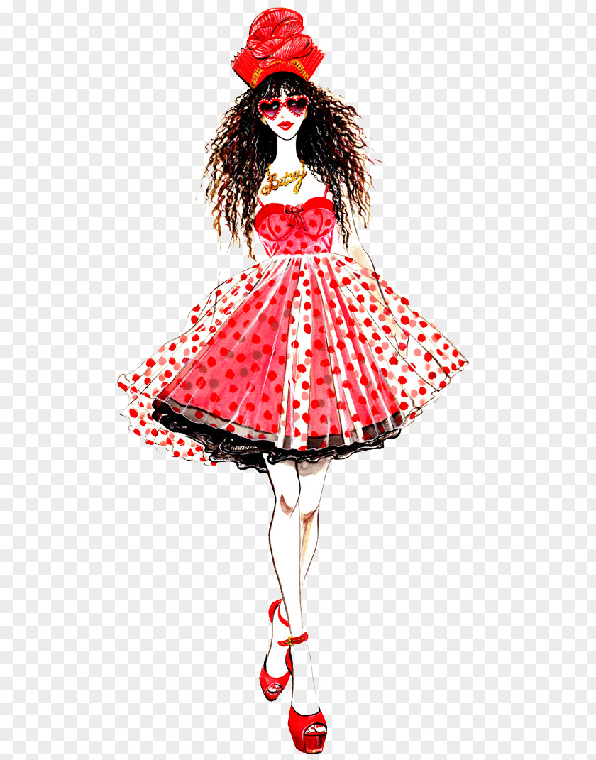 Hand-painted Princess Dress Women Fashion Illustration Illustrator Drawing PNG