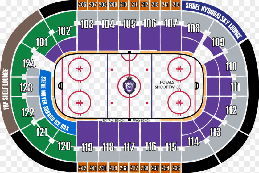 Vip Section Chairs Huntington Center Reading Royals Indy Fuel Aircraft Seat Map ECHL PNG