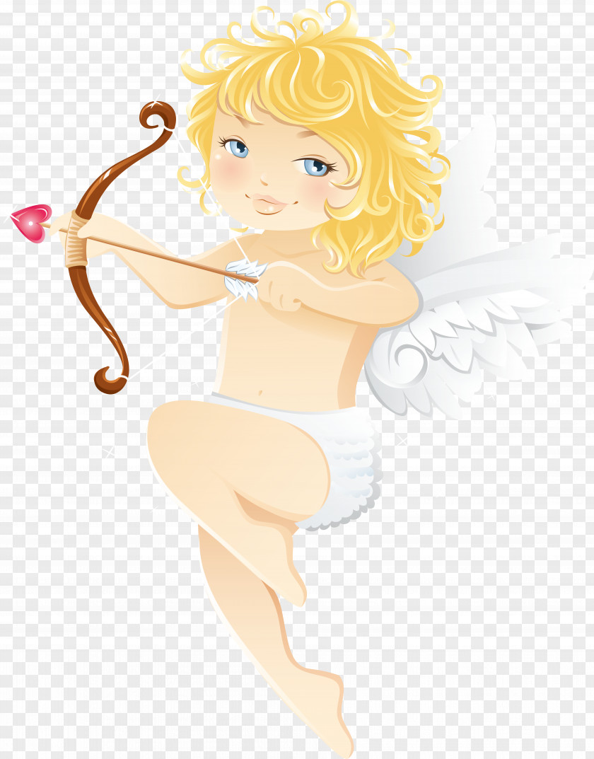 Cute Cupid Angel Free Clipart Drawing Clip Art PNG