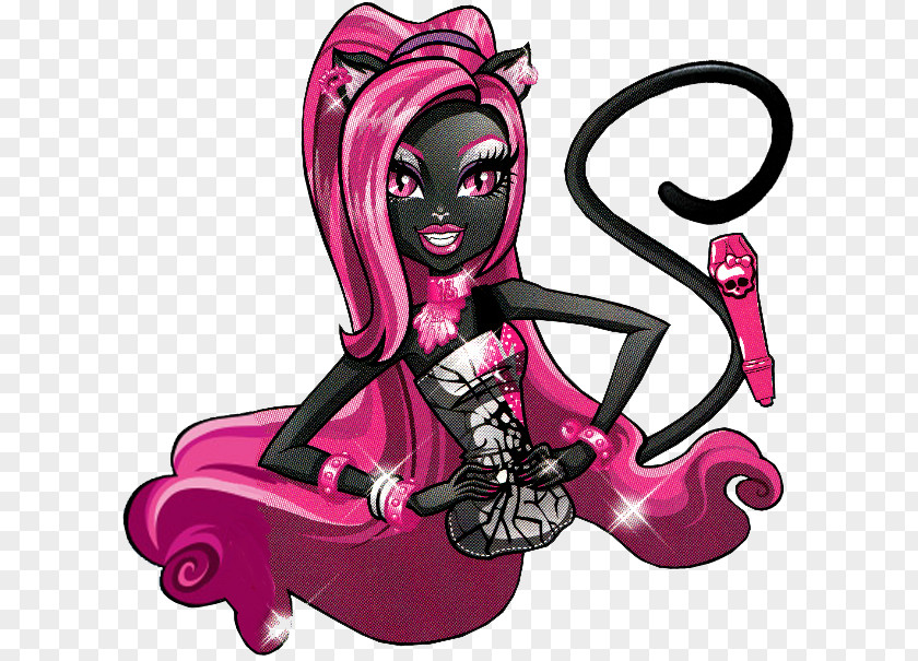 Monster High Catty Noir Frankie Stein Ever After PNG