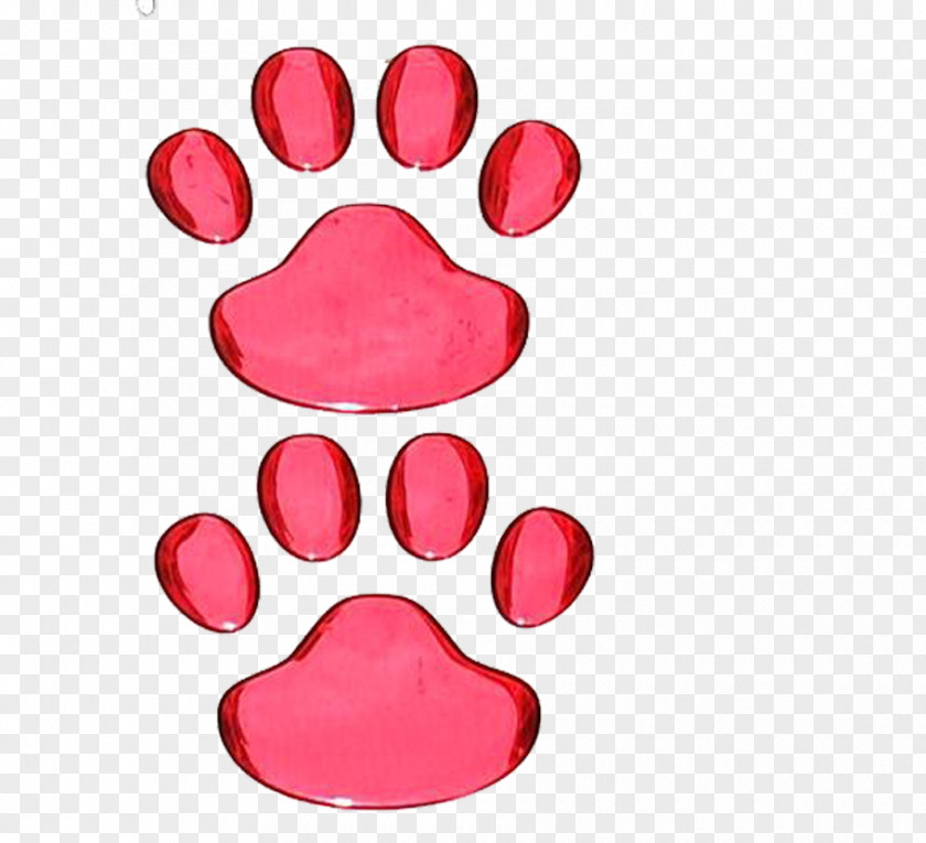 Pink Metal Texture Cat Footprints Border Collie Knitting Paw PNG