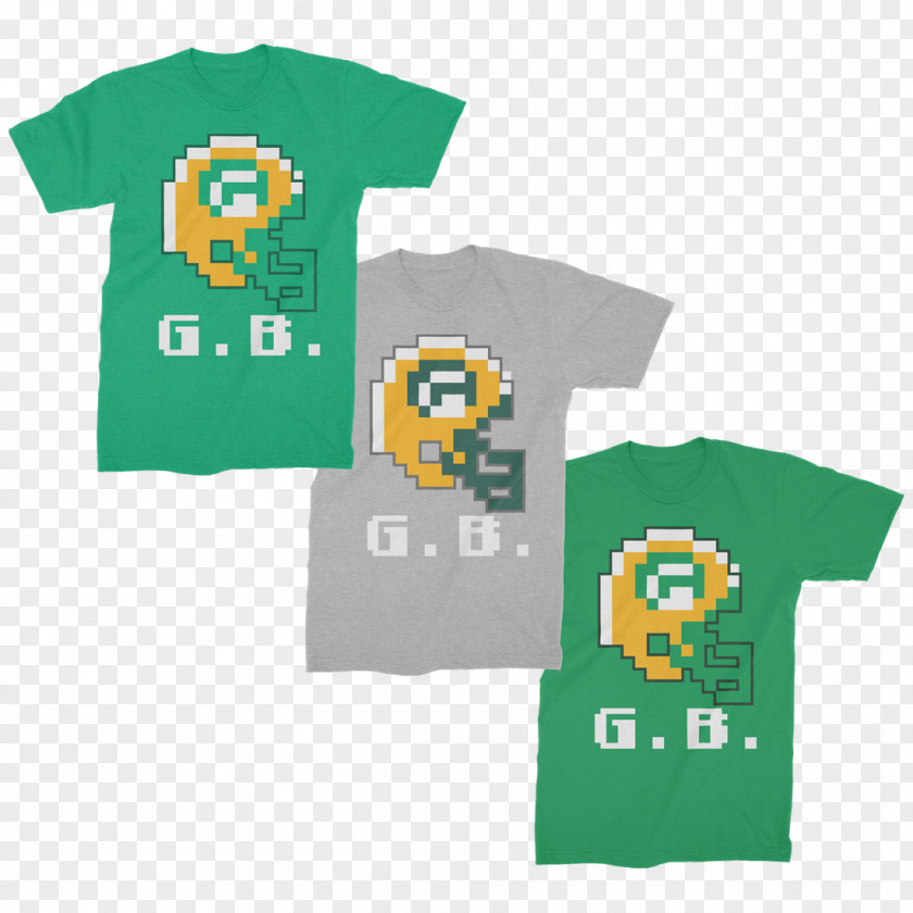 T-shirt Tecmo Bowl Super Green Bay Packers PNG