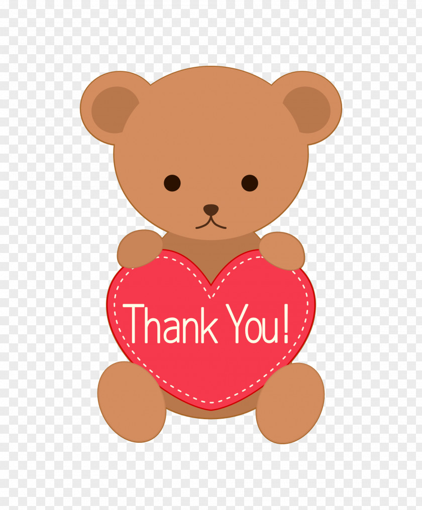 Cartoon Bear I Love You Clipart. PNG