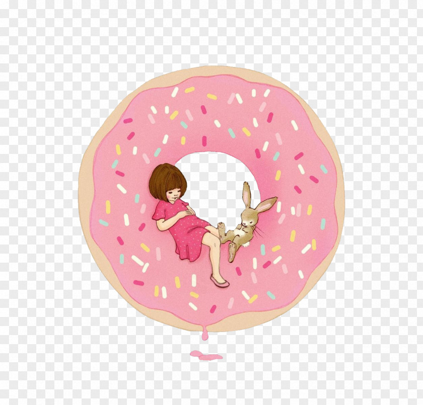 Cartoon Donut Child Infant Belle & Boo Ltd Illustration PNG