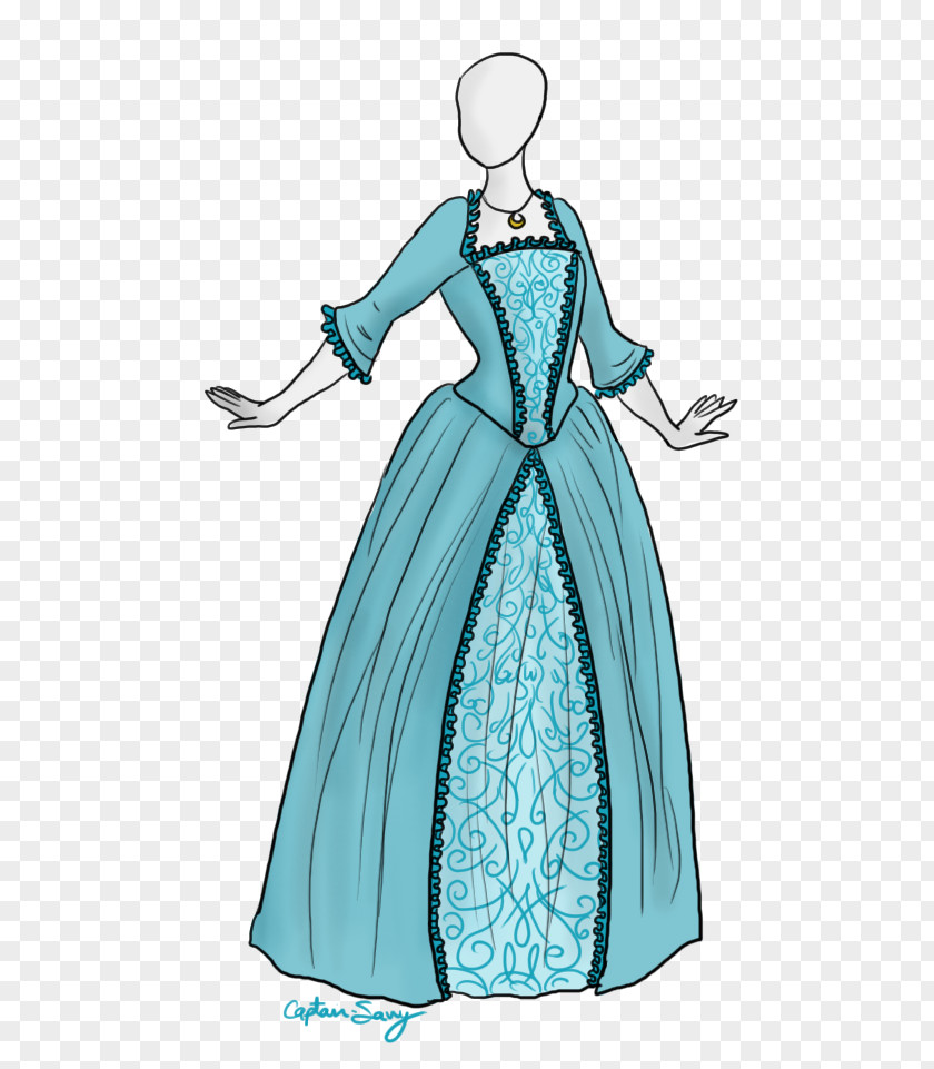 Dress Gown Robe Costume Design PNG