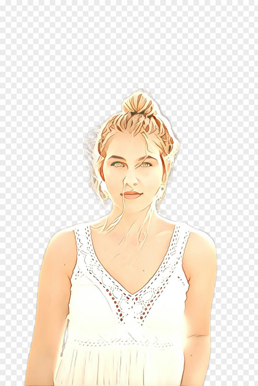 Dress Neck Hair White Hairstyle Blond Beauty PNG