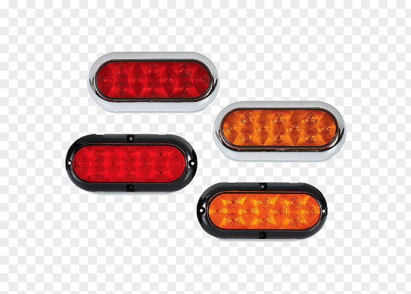 Red Oval Automotive Lighting Car Pickup Truck PNG