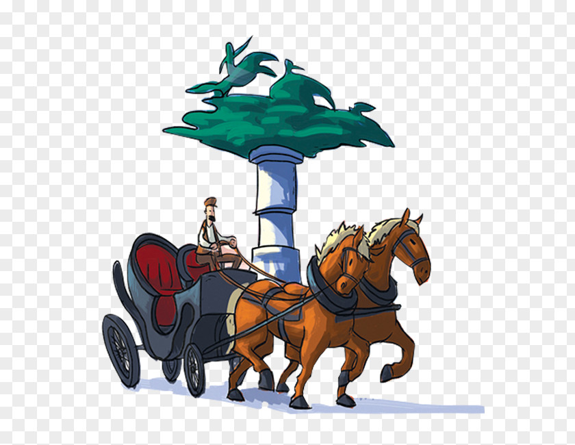Horse Harnesses Chariot Pack Animal Cart PNG