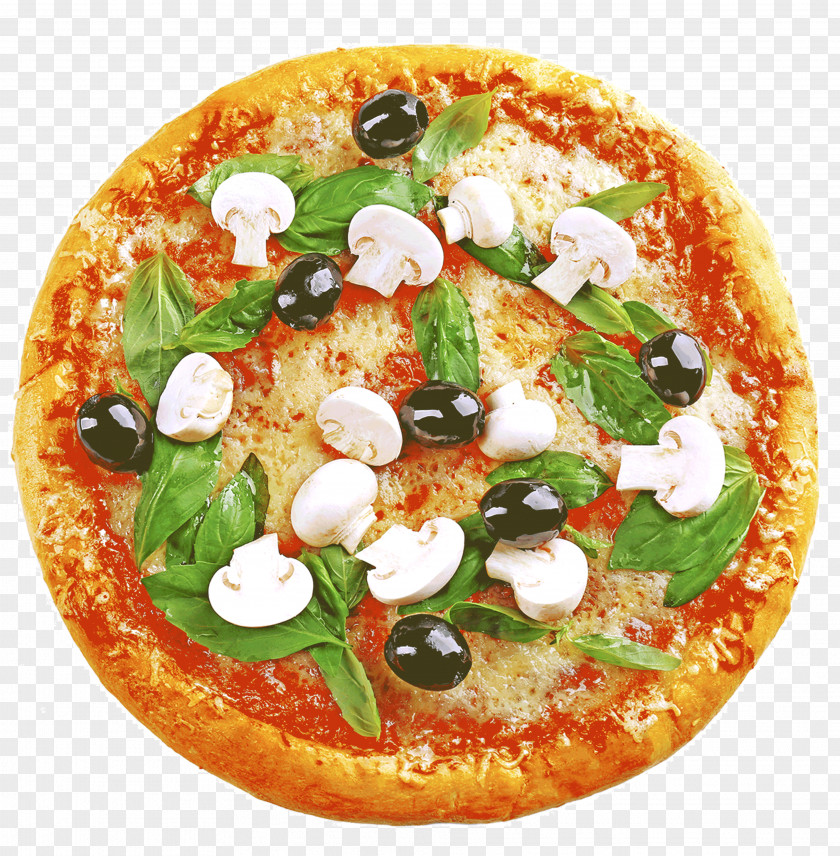 Pizza Sicilian California-style Margherita Vegetarian Cuisine PNG