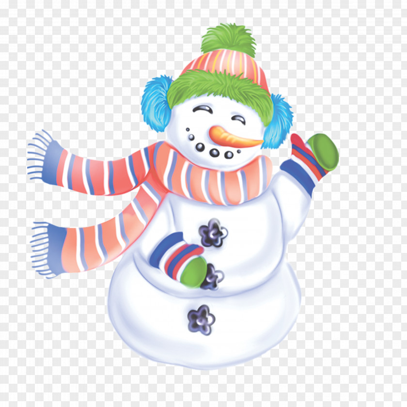 Scarf Snowman Cartoon Winter Designer PNG