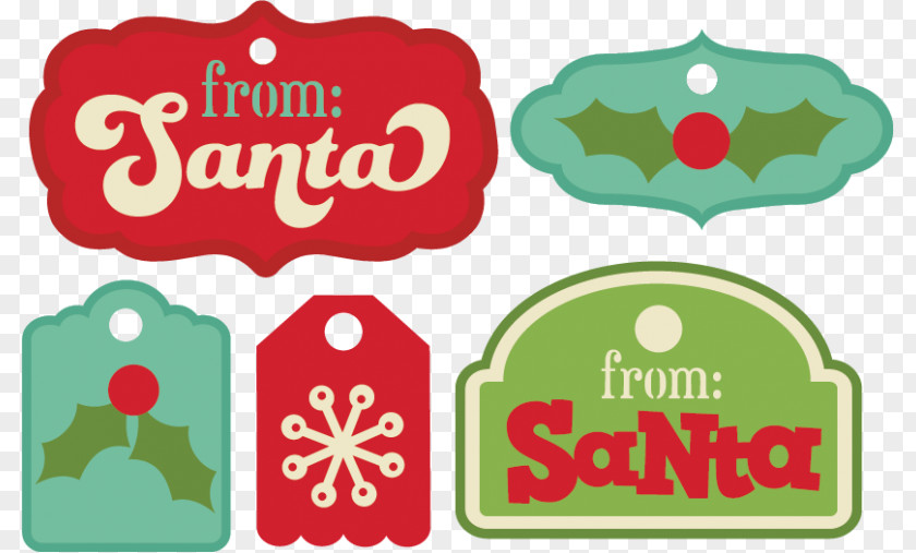 Tags Christmas Gift Santa Claus Clip Art PNG
