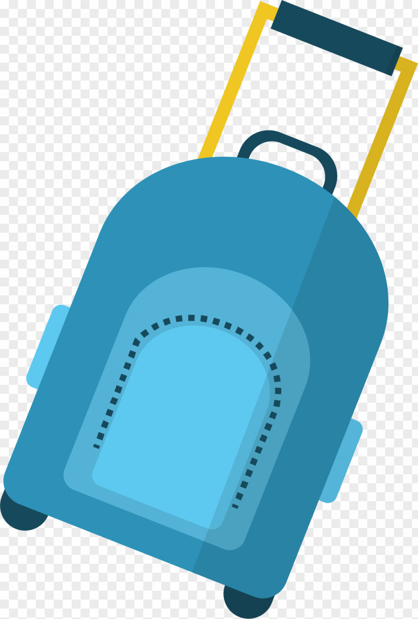 Blue Tie Box Suitcase Drawing Travel PNG