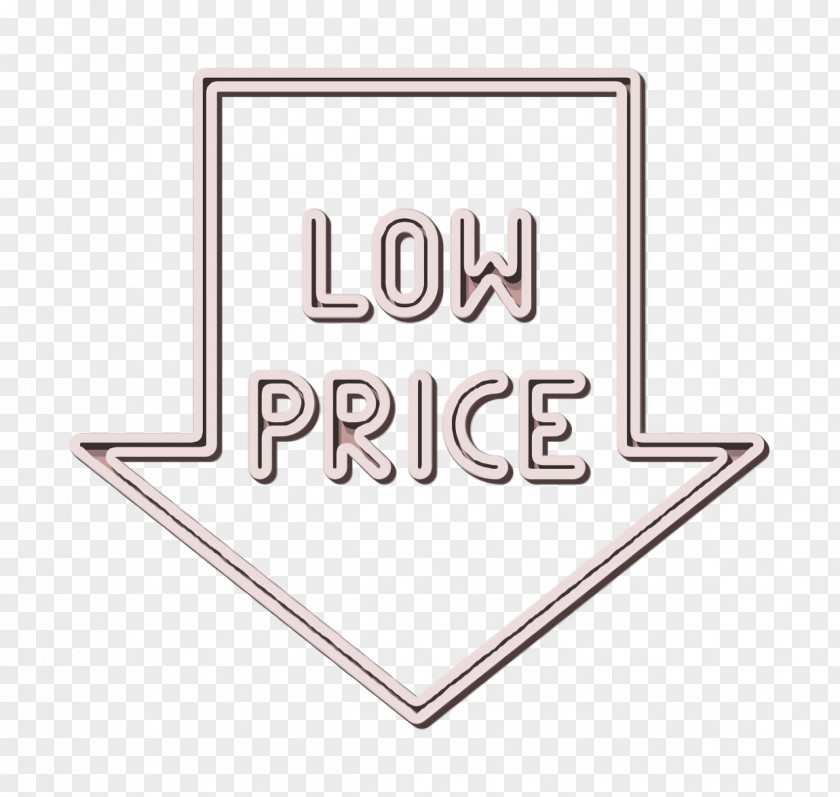 Commerce Icon Sticker Low Price PNG