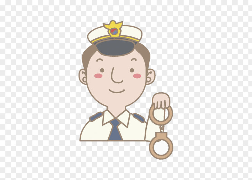 Handcuffs Police Officer Drawing Illustration PNG