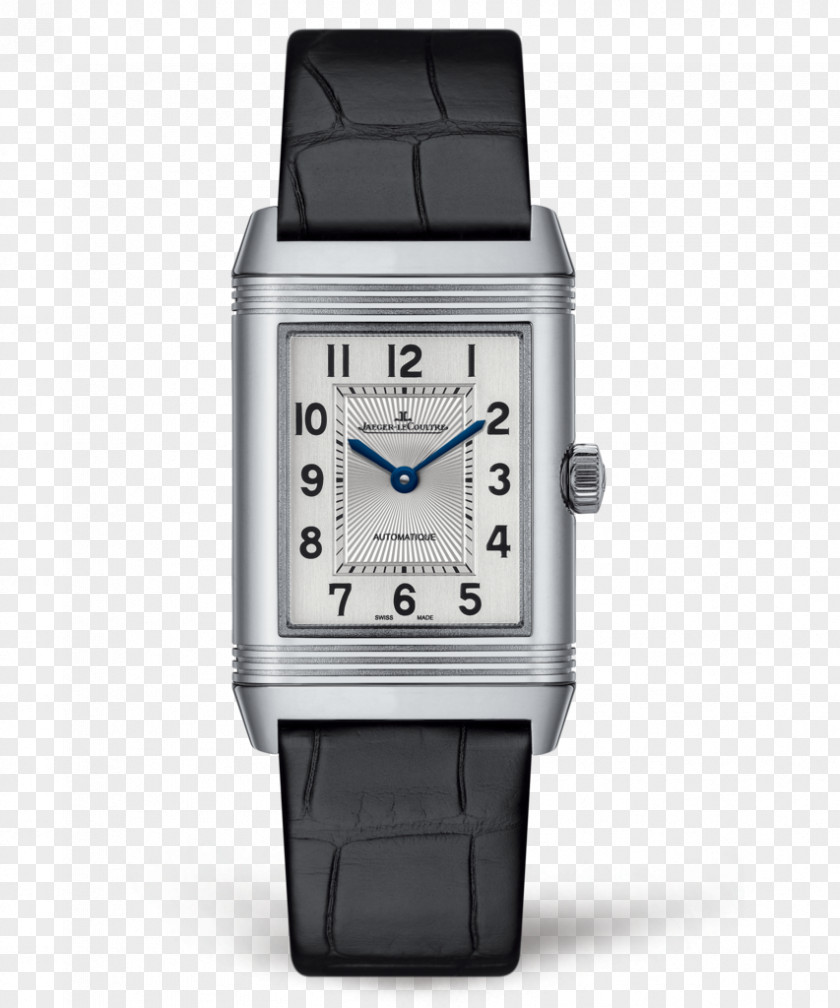 Mechanical Female Form Black Silver Watches Jaeger-LeCoultre Reverso Automatic Watch Movement PNG