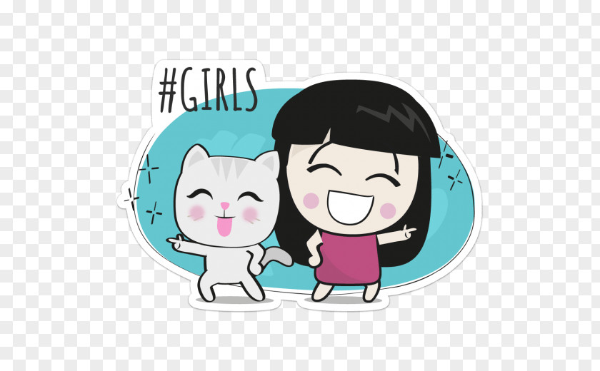 Telegram YouTube PNG , excited girl clipart PNG