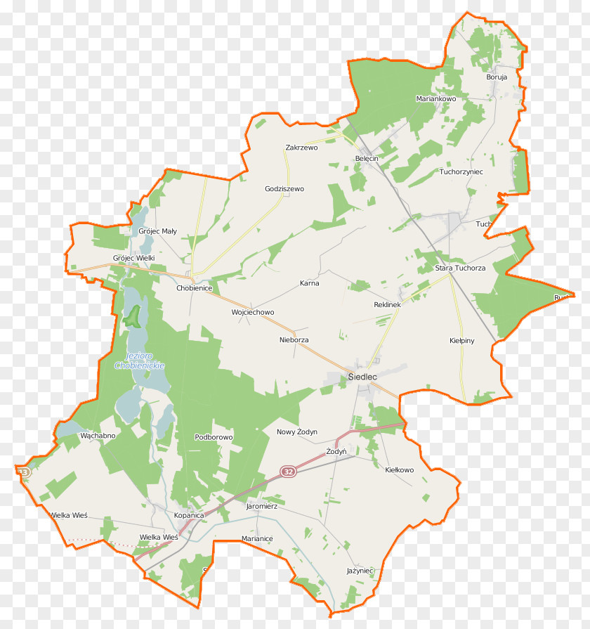 Map Kopanica, Greater Poland Voivodeship Gmina Wolsztyn Chobienice Tuchorza Belęcin PNG