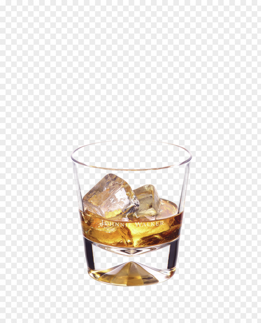 Fall Into The Water With Lemon And Ice Cubes Whiskey Johnnie Walker Alcoholic Drink Distilled Beverage Single Malt Whisky PNG