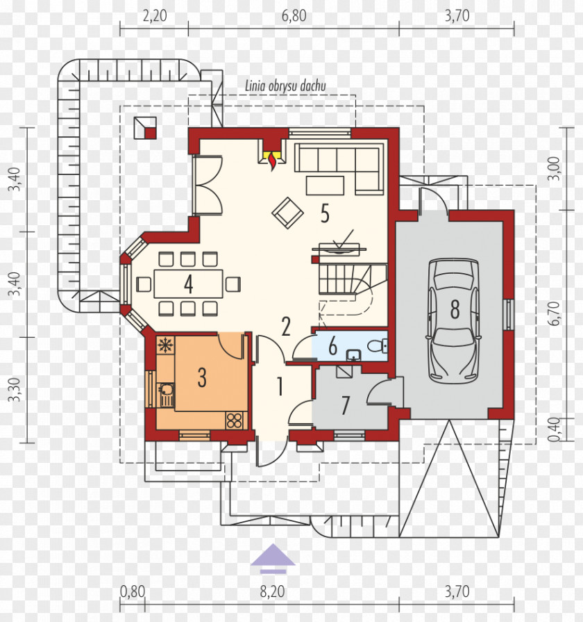 House Floor Plan Building Garage PNG