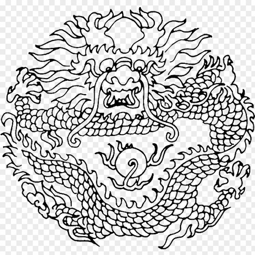 Long Artwork Chinese Dragon Art Drawing PNG