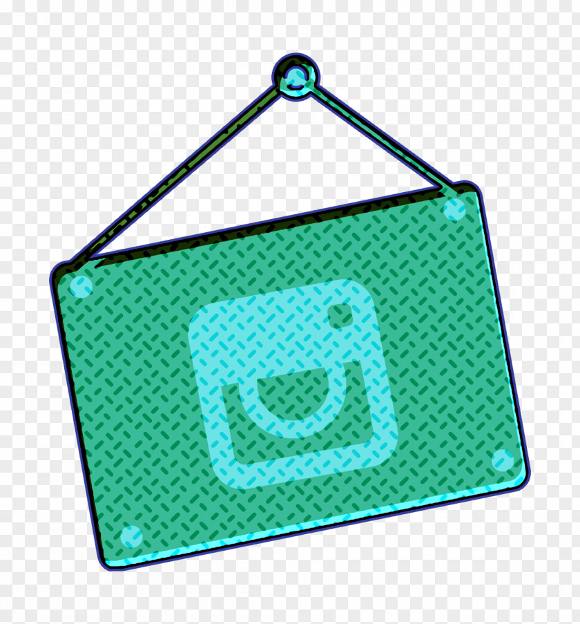 Symbol Green Instagram Icon PNG