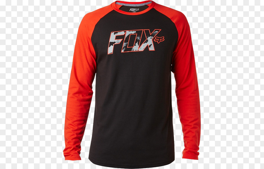 T-shirt Long-sleeved Clothing Fox Racing PNG