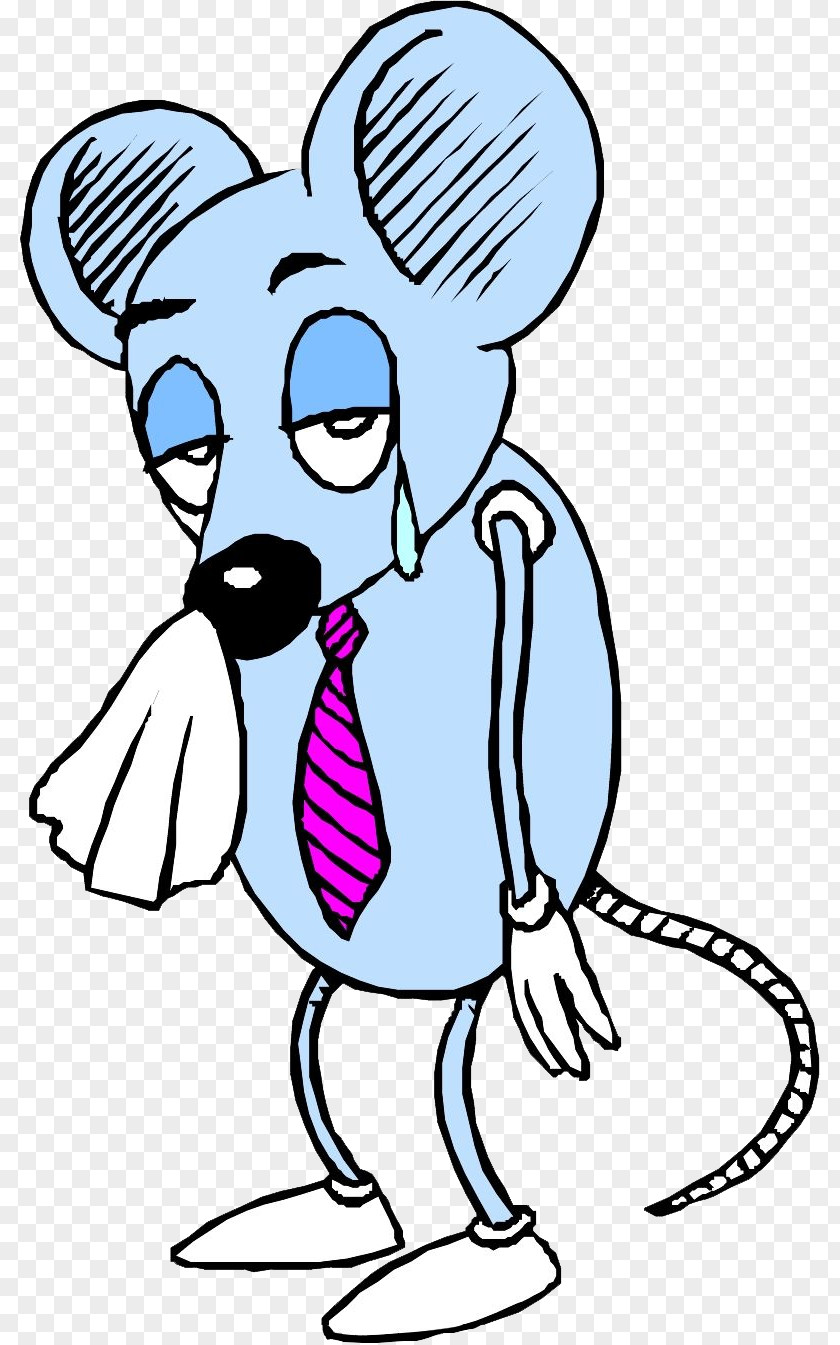 Take A Handkerchief Mouse Rat Sadness Cartoon Clip Art PNG
