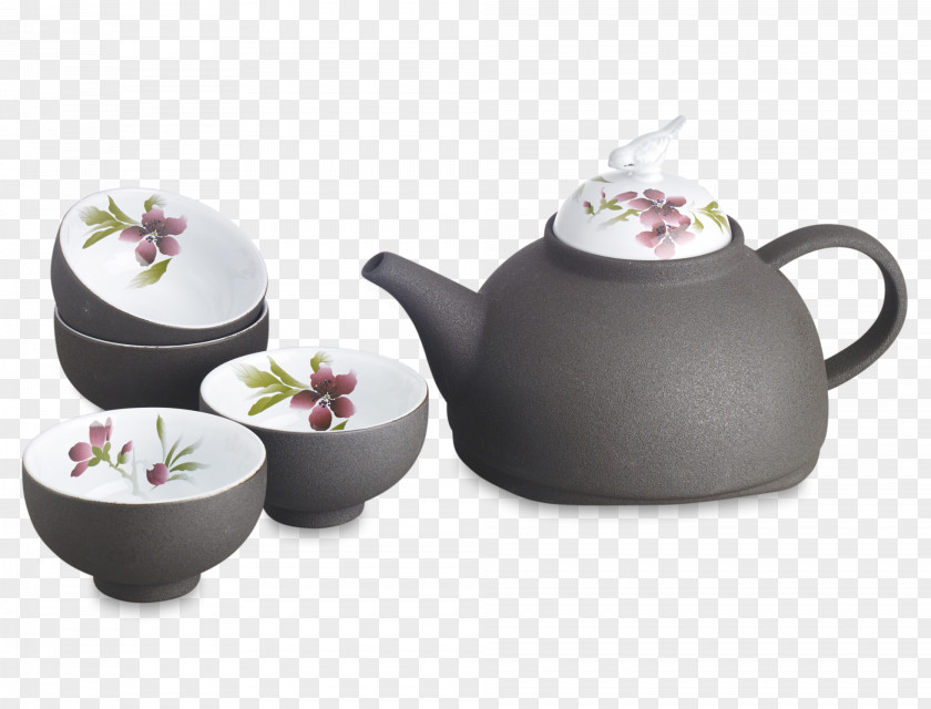 Twining Flowering Tea Saucer Green Set PNG