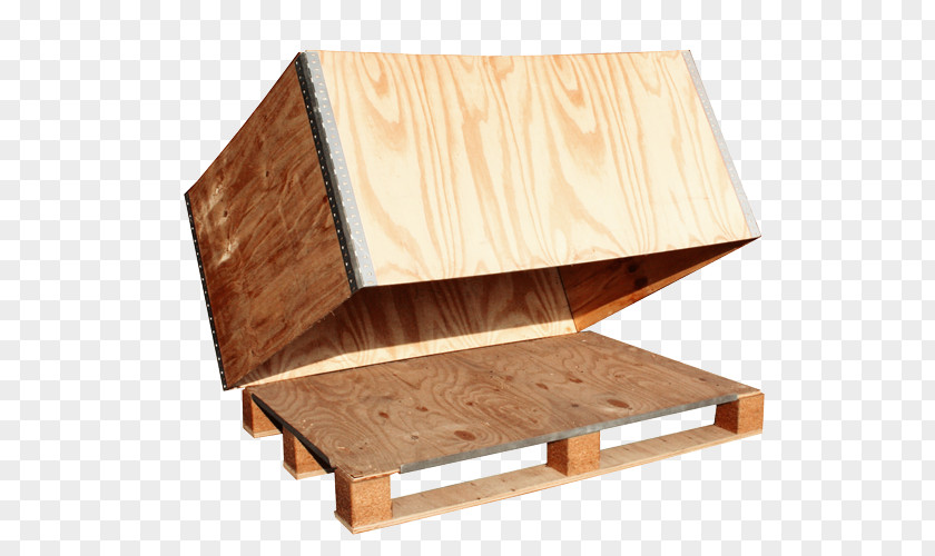 Wood Plywood Crate Box Pallet PNG