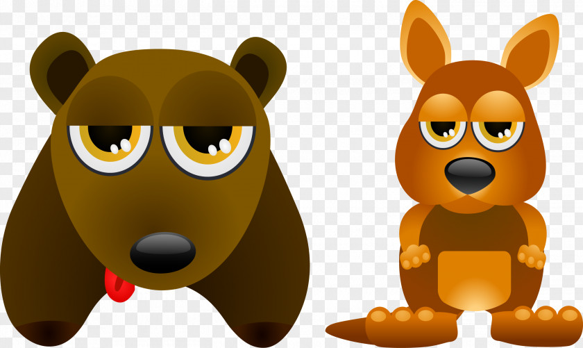 Bears And Kangaroos Cartoon PhotoScape Clip Art PNG