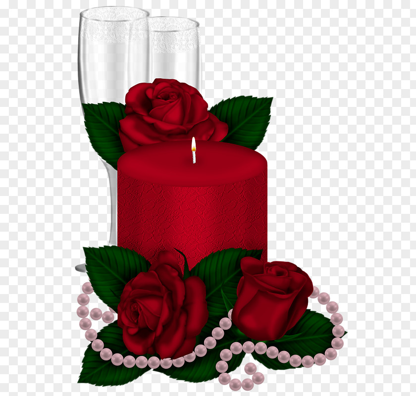 Candle Rose Light Birthday PNG