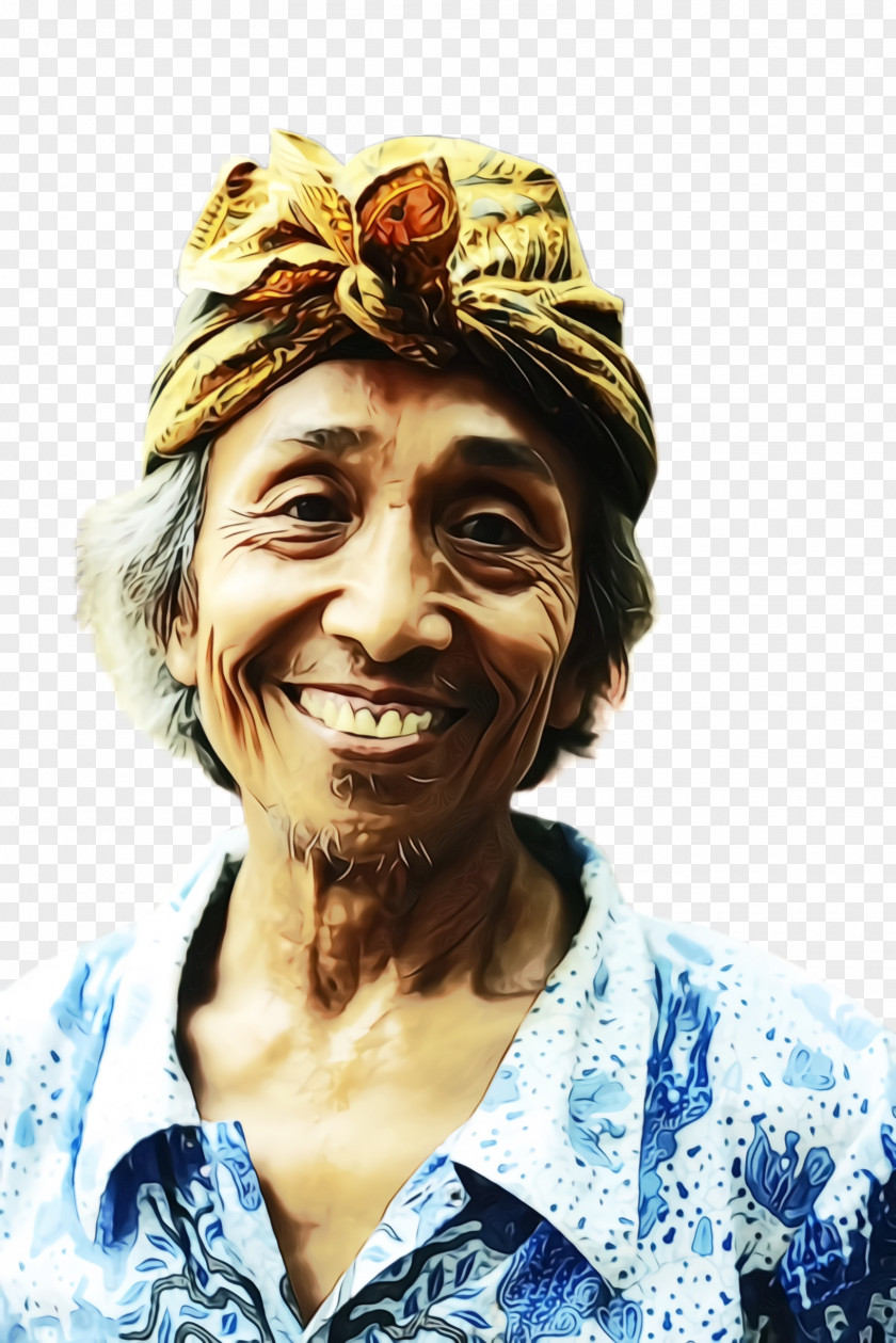 Happy Smile Old People PNG
