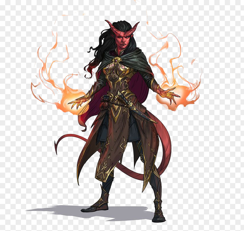 Planescape Torment Player's Handbook Dungeons & Dragons Tiefling Demon Player Character PNG