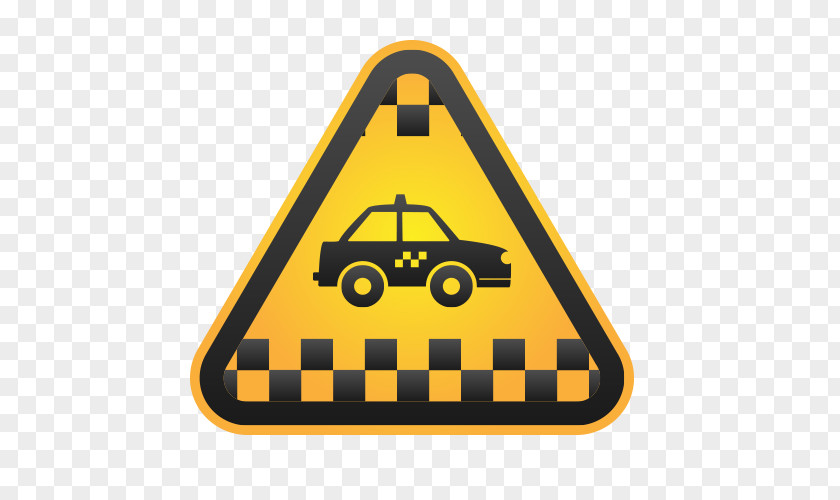 Taxi Vector Material Yellow Cab Icon PNG